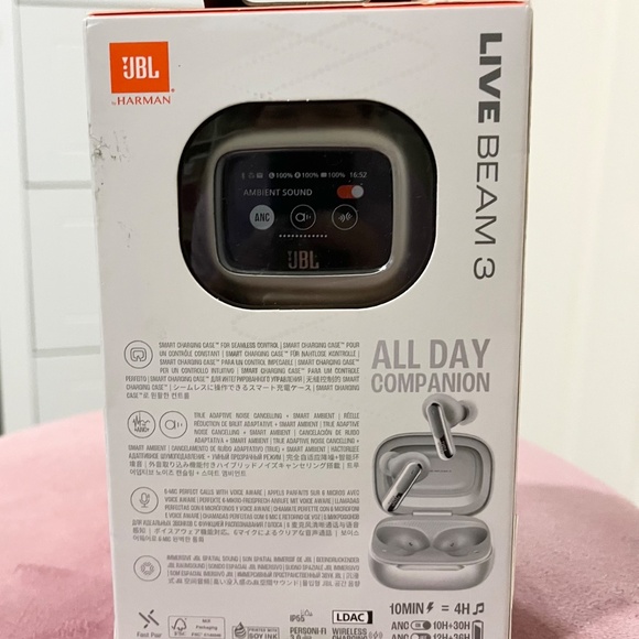 New JBL Live Beam 3 Wireless Earbuds - Picture 3 of 5